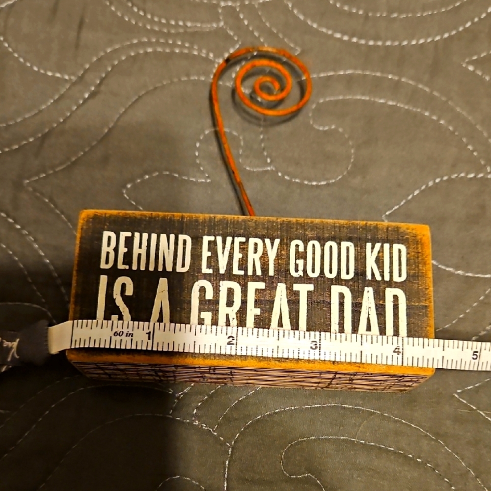Decorative Block with Inspirational Quote